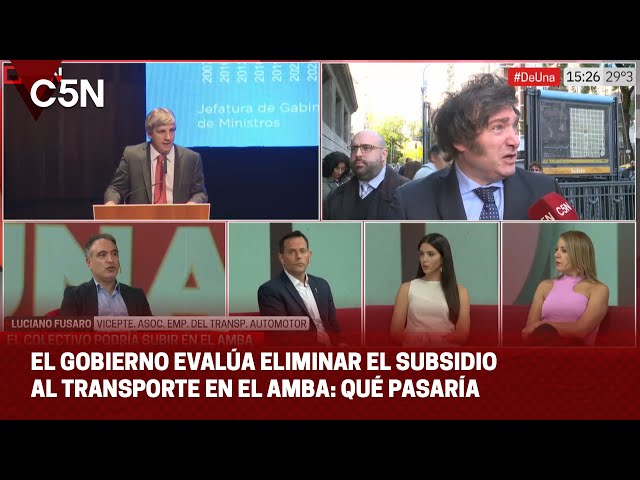 El GOBIERNO evalúa la QUITA TOTAL de subsidios al transporte en el AMBA