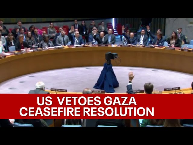 US again vetoes UN resolution demanding immediate cease-fire in Gaza