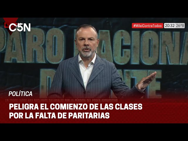 ⁣PELIGRAN las CLASES: GREMIOS anuncian PARO DOCENTE si el GOBIERNO NO CONVOCA A PARITARIAS