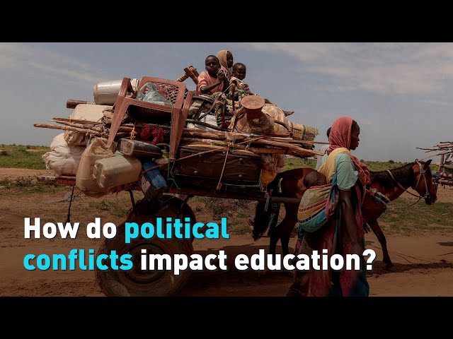 How do political conflicts impact education?