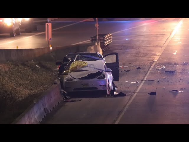Highway 1 crash in Burnaby leaves young woman dead, two in critical condition