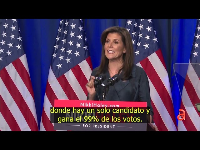 Nikki Haley asegura que seguirá luchando contra Trump aunque pierda primarias de Carolina del Sur