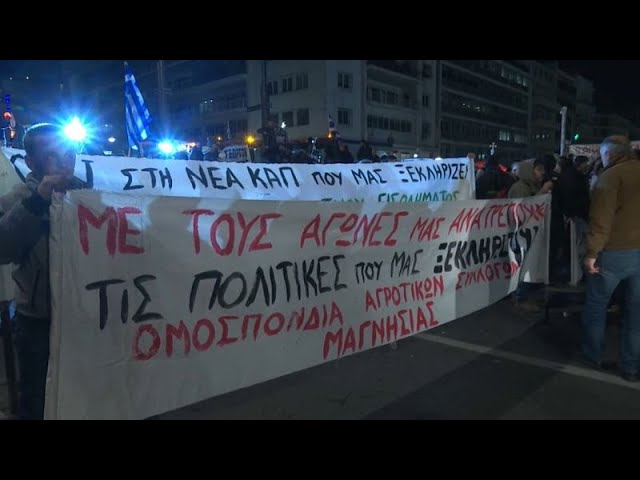 Griechische Bauern protestieren gegen EU-Politik und fordern Unterstützung