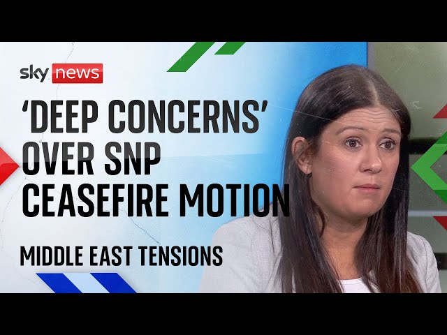 'Significant difference' between Labour and SNP's Gaza ceasefire motion