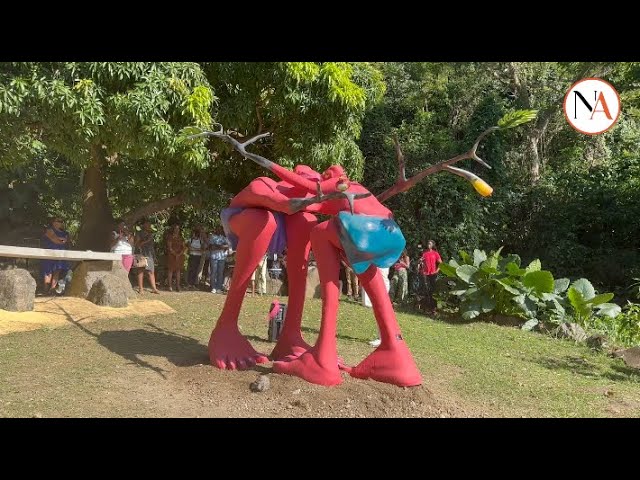 Inauguration de la sculpture de l’artiste Ronald CYRILLE .