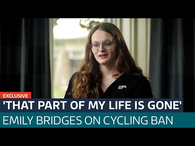 Trans cyclist Emily Bridges on legal fight against competition ban | ITV News