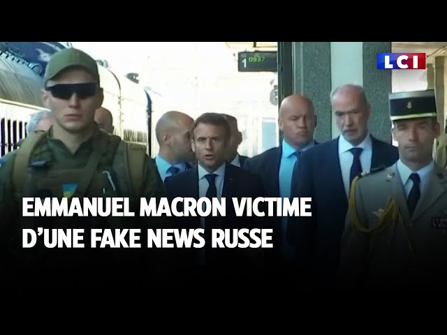 Emmanuel Macron victime d'une fake news russe