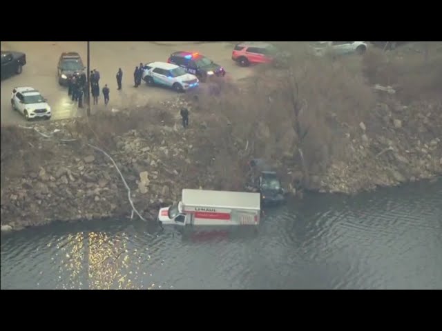 U-Haul crashes into Little Calumet River; 1 hospitalized