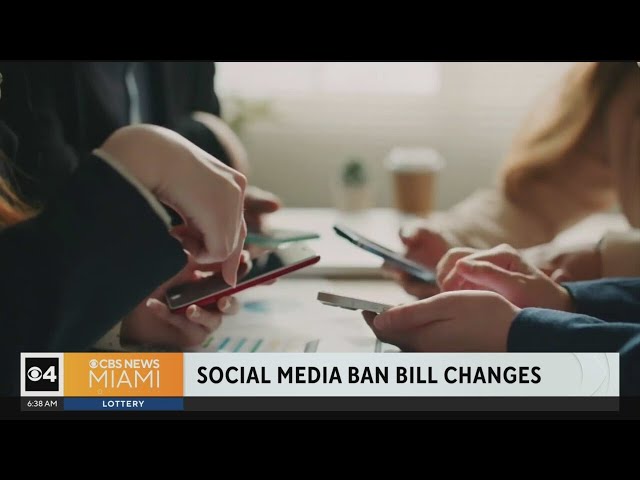 Florida social media ban bill changes