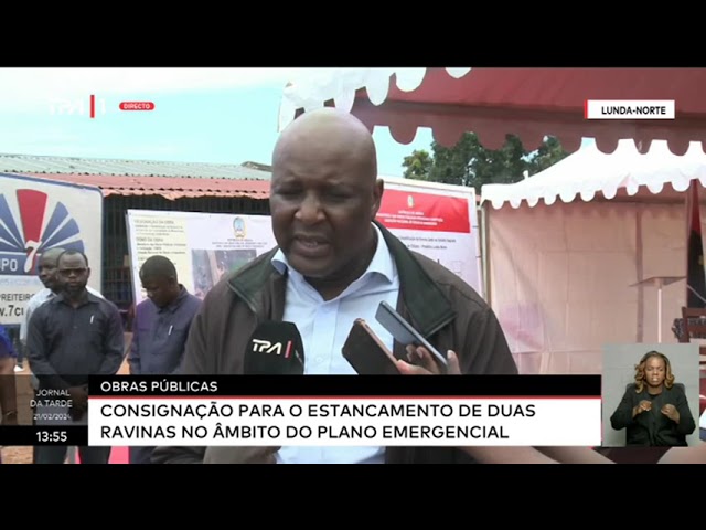 Obras públicas - Consignação para o estancamento de duas ravinas no âmbito do plano emergencial