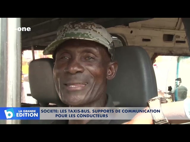 ⁣Kinshasa - Société : Les taxis bus supports de communication pour les conducteurs