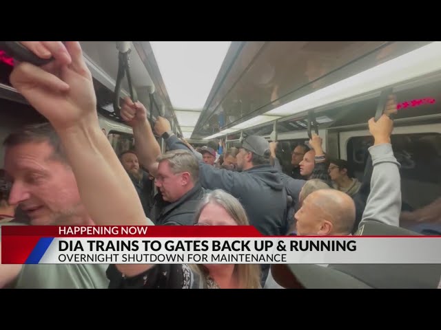 DIA trains back open on Wednesday morning