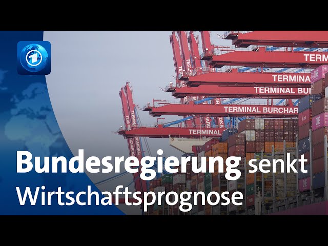 ⁣Jahreswirtschaftsbericht: Bundesregierung senkt Wachstumsprognose für 2024 deutlich ab