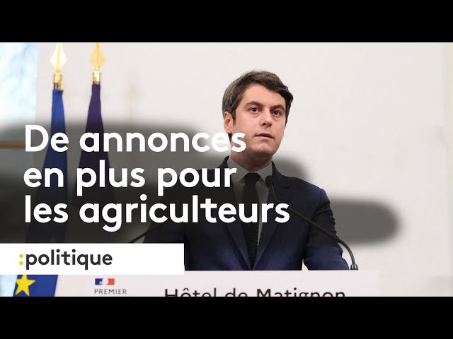 Gabriel Attal annonce de nouvelles mesures pour contenir la colère des agriculteurs