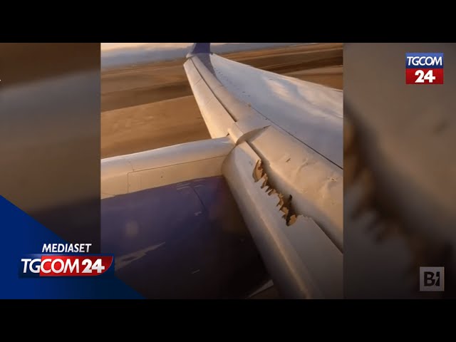 Ala si danneggia in volo, paura per i passeggeri di un Boeing 757