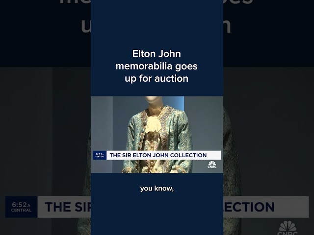 Elton John memorabilia goes up for auction #Shorts