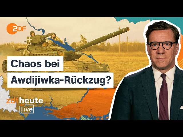 ⁣Fall von Awdijiwka: Warum der Druck auf Kiew wächst | ZDFheute live mit Militärexperte Nico Lange