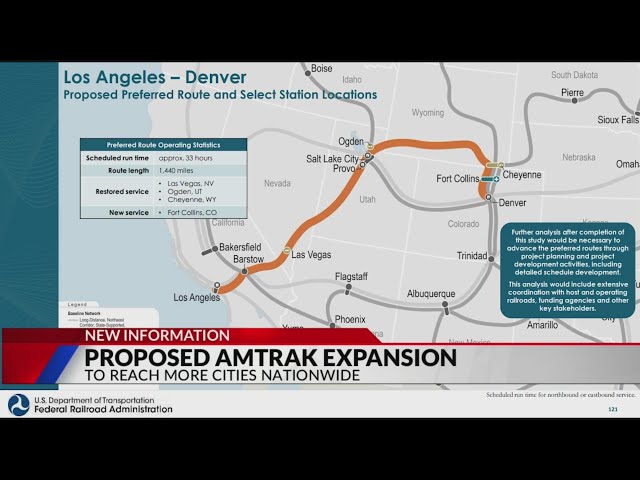 Proposed train routes could connect Denver to Dallas, other cities