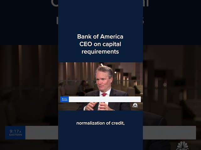 Bank of America CEO on capital requirements #Shorts