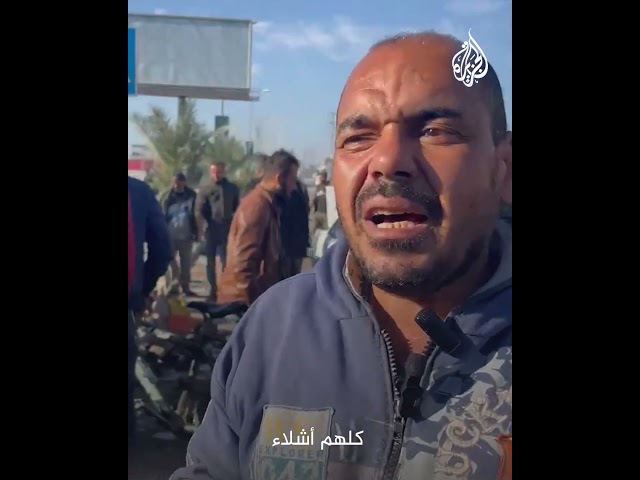 "ما ذنبهم؟".. مواطن يروي قصف الاحتلال سيارة مدنية في دير البلح