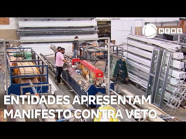 Entidades apresentam manifesto contra veto à desoneração