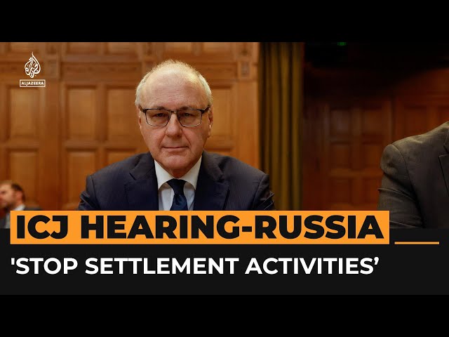 Russia tells ICJ Israel must stop all settlement activities | #AJshorts