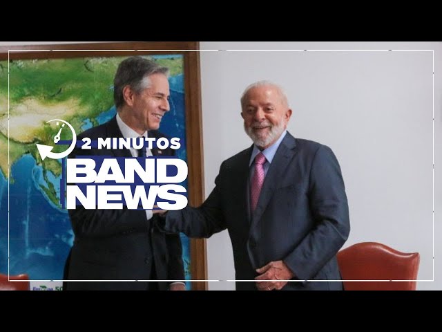 BandNews em 2 Minutos (21/02/24-Tarde) Lula recebe secretário dos EUA Antony Blinken |BandNews TV