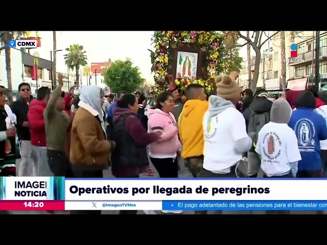 Comienzan a llegar feligreses de Toluca a la Basílica de Guadalupe