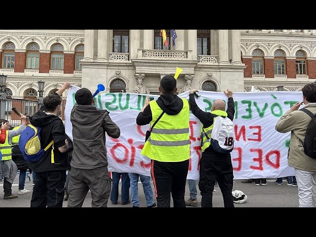 Así ha sido la multitudinaria manifestación de agricultores en Madrid