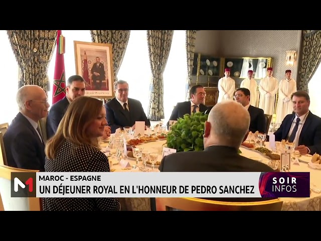 Maroc-Espagne : Un déjeuner royal en l´honneur de Pedro Sanchez