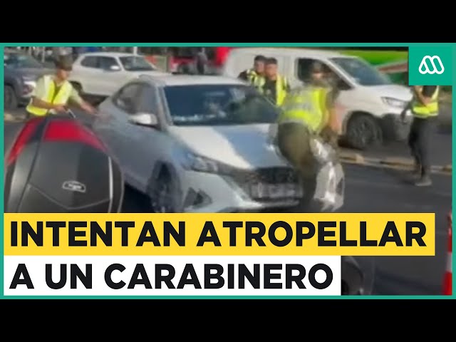 Intentan atropellar a Carabinero: Conductor no quiso someterse a control policial