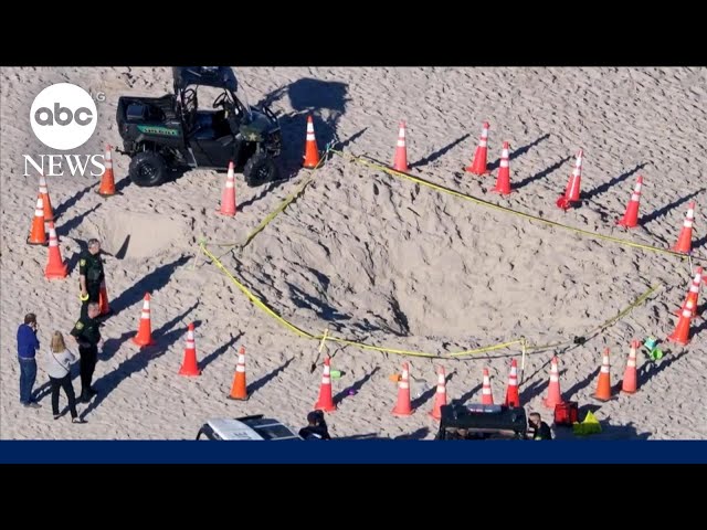 Girl dies after sand hole collapses