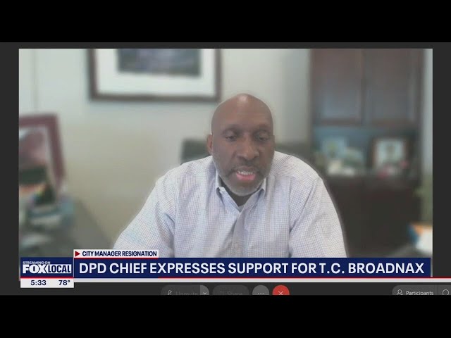 Dallas Police Chief Eddie Garcia says he's disappointed Dallas City Manager T.C. Broadnax resig