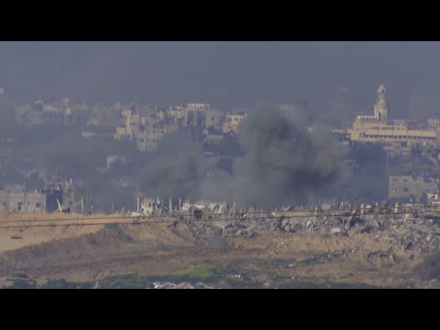 Smoke rises over Gaza skyline as Israeli offensive continues