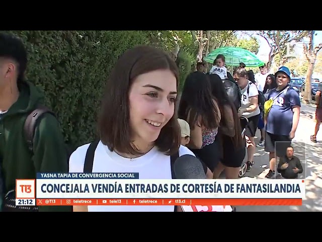 Concejala vendía entradas de cortesía en Fantasilandia