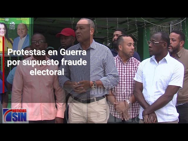 Protestas en Guerra por supuesto fraude electoral