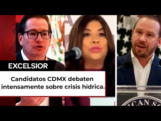 Crisis de agua enfrenta a candidatos en la CDMX