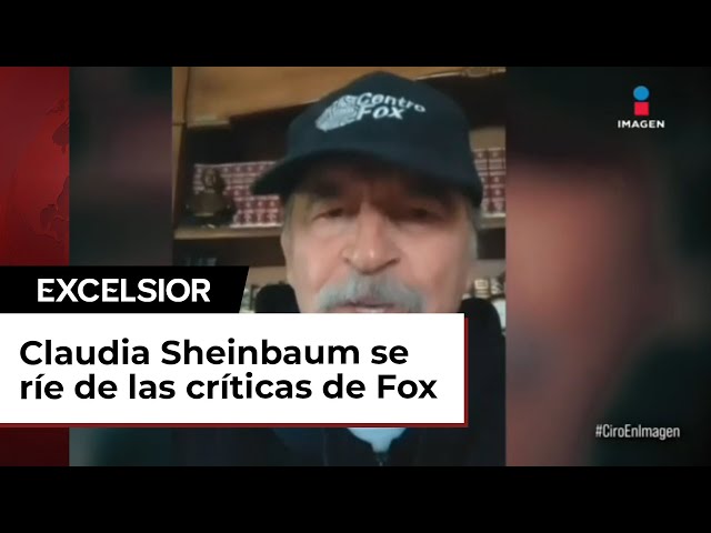 Fox critica a Claudia Sheinbaum en X; ella se burla y él borra la publicación