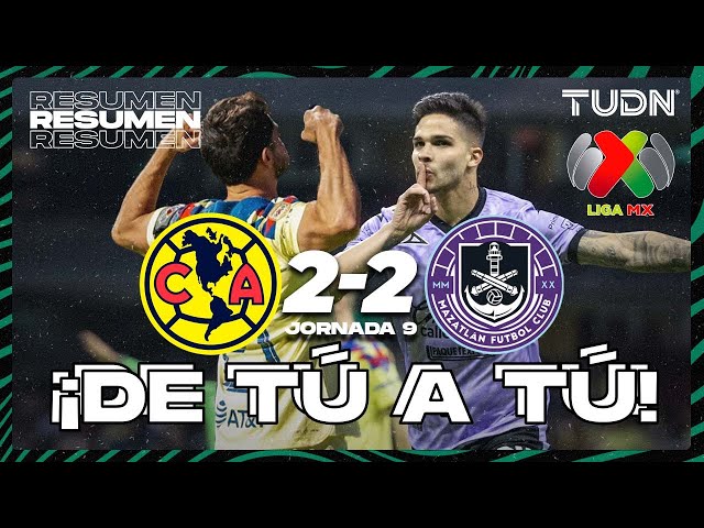 Resumen y goles | América 2-2 Mazatlán | CL2024 - Liga Mx J9 | TUDN