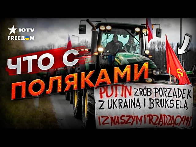 ⁣Восхваляют Путина, БЛОКИРУЮТ границу и ВЫСЫПАЮТ ЗЕРНО... Что не так с ПОЛЬШЕЙ