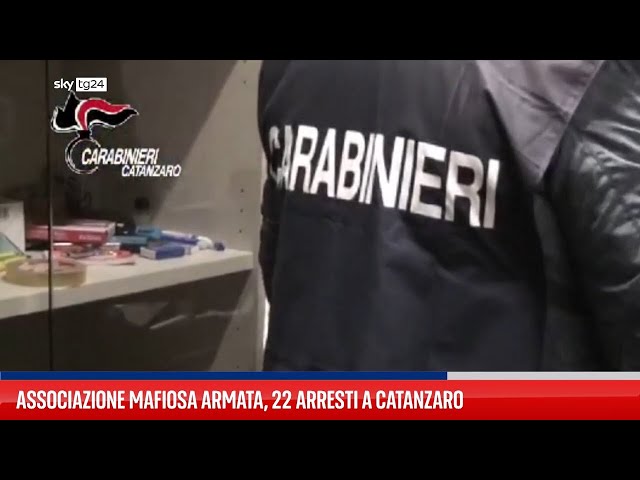 Associazione mafiosa armata, 22 arresti a Catanzaro