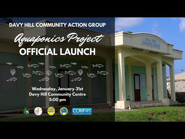 Official Launch of the Davy Hill Community Action Goup DHCAG Aquaponics Project January 31, 2024
