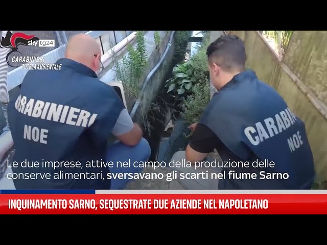 ⁣Inquinamento Sarno, sequestrate due aziende nel Napoletano