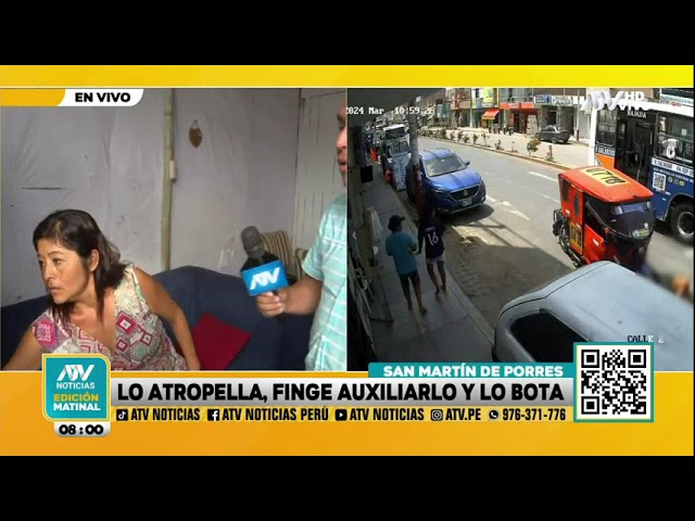 Sujeto atropella a peatón, finge auxiliarlo y termina dejándolo botado