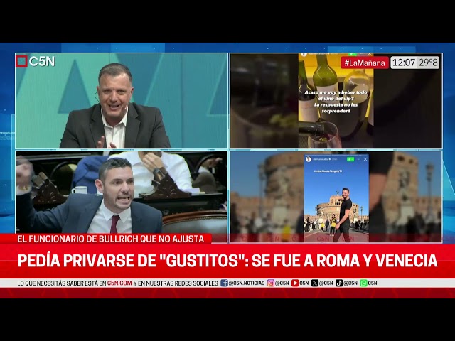 EL FUNCIONARIO de BULLRICH que NO AJUSTA: ARABIA PEDÍA PRIVARSE de "GUSTITOS" y se fue a V