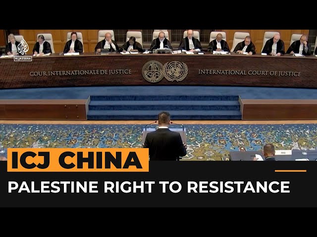 China to ICJ: Palestine has ‘inalienable right’ to armed resistance | #AJshorts