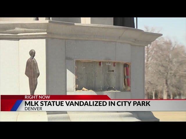 ⁣Martin Luther King Jr. monument in City Park vandalized