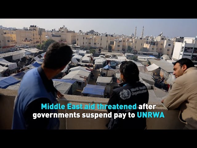 Middle East aid threatened after governments suspend pay to UNRWA