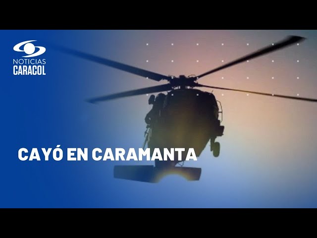 Tragedia en la Policía: mueren cuatro uniformados al accidentarse helicóptero en Antioquia