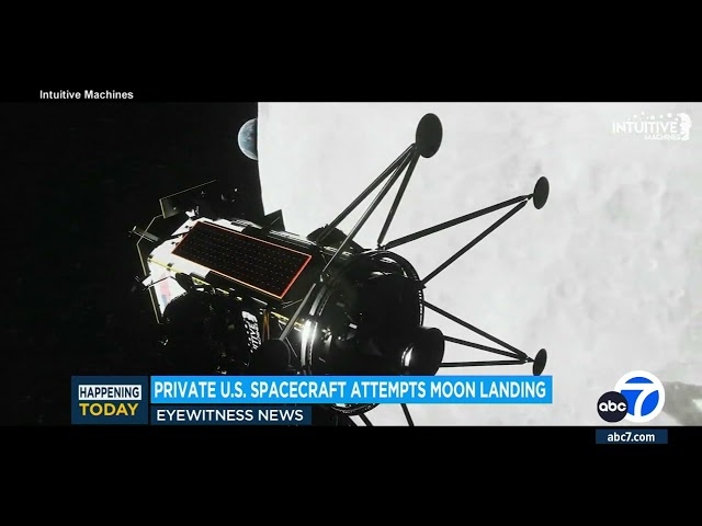 Private U.S. spacecraft enters orbit around the moon ahead of landing attempt